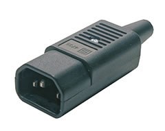 CON-IEC320C14 Разъем IEC 60320 C14 220В 10A на кабель, прямой Hyperline (Китай) 47998