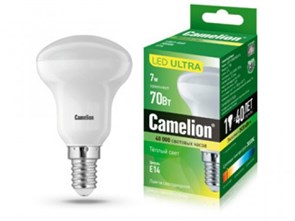 LED7-R50/830/E14 BrightPower Светодиодная лампа 7Вт 220В ВЫВЕДЕНА ИЗ АССОРТИМЕНТА LED7-R50/830/E14