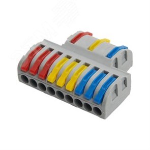 39500 LD222-428 Клемма монтажная 12х0,8-2,5/4мм² (для многопроволочной жилы) (уп.20шт.) Stekker (Китай) 39500