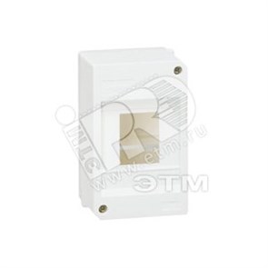 01357 Ekinoxe Mini S Щиток накладной 4 мод, белый (уп.30шт.) LEGRAND 01357