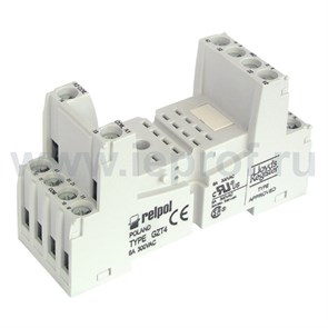 856050 GZT4 Контактная колодка для реле R4/R4N на Din-рейку RELPOL 856050