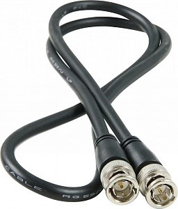 PC-M-BNCM-BNCM-RG59S-1M-BK пачкорд (папа)RG-59 многожильный 1м черный 712457