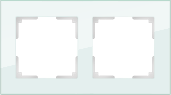 WL01-Frame-02 Favorit Рамка на 2 поста, натуральное стекло (уп.5шт.) Werkel™ ВЫВЕДЕНА ИЗ АССОРТИМЕНТА a031476-1