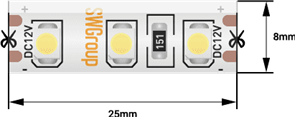 014778 SWG3120-12-9.6-NW-66-M Лента светодиодная со скотчем 3М стандарт 3528, 60LED/м, 9,6Вт/м, 12В , IP66, Цвет: Нейтральный белый, катушка 5м. SWG 014778