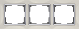 WL03-Frame-03-ivory Snabb Рамка на 3 поста, слоновая кость (уп.10шт.) WERKEL a028902-1