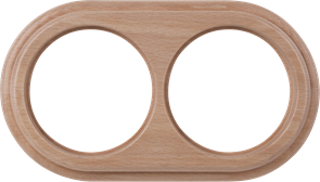 W0025224/WL15-frame-02 светлый бук Рамка 2 поста Werkel™ a050996-1