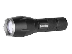 LED5136 черный, LED XML-T6, ZOOM, 3 реж 3XLR03 в комплекте, алюм. Фонарь Camelion LED5136