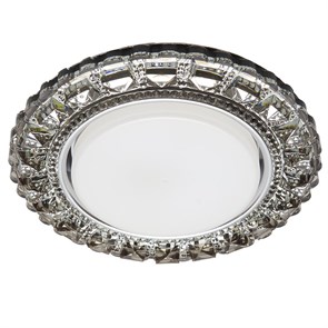 41411 CD4045, 20LED*2835 SMD 6400K, GX53, серый хром Светильник потолочный встраиваемый с LED подсветкой  FERON 41411