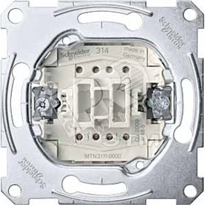 MTN3116-0000 MERTEN Meханизм одноклавишного переключателя (сх.6), 10A (уп.10шт.) Schneider Electric MTN3116-0000