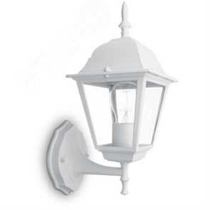 11013 4101/PL4101 (на стену вверх) 60W 230V E27 белый Светильник садово-парковый (уп.10/20шт.) FERON (Китай) 11013