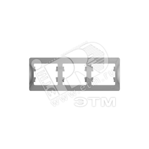 GSL000303 Glossa Рамка горизонтальная, 3 места, алюминий (уп.15шт.) Schneider Electric GSL000303