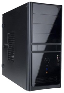 Корпус MiniTower InWin ENR021 Black RB-S400T70 2*USB+AirDuct+Audio mATX(6100467) 6100467