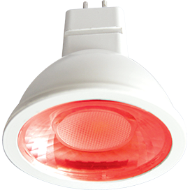 M2CR42ELT Ecola MR16 LED color 4,2W 220V GU5.3 Red (композит) Лампа св/д красная (уп.10/100шт.) M2CR42ELT