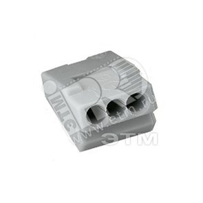 273-503 Клемма монтажная 3х1.5-4.0мм² (медь+алюминий) с контактной пастой "Alu-Plus" (уп.50шт.) WAGO (Германия) 273-503