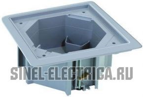 KGE170TF-23 Коробка для монтажа влагостойкой основы KSE-... в фальш-пол, SC, серый Simon Electric 714296