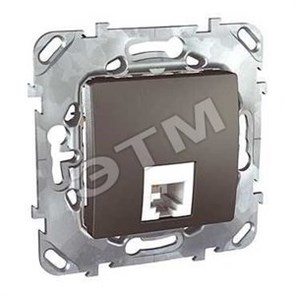 MGU5.492.12ZD ТЕЛЕФОННАЯ РОЗЕТКА 1ХRJ11 (4 КОНТ) ГРАФИТ (уп.10шт.) UNICA TOP MGU5.492.12ZD