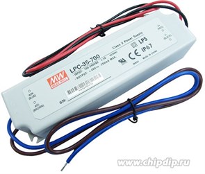 LPC-35-700 Блок питания AC-DC для светодиодов 9-48V 33,6W MeanWell LPC-35-700