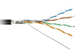 FTP4-C5E-SOLID-22AWG-OUTDOOR-40 Кабель экран, Cat.5е, 4 пары, для внешней прокладки (бухта 500м.) FTP4-C5E-SOLID-22AWG-OUTD