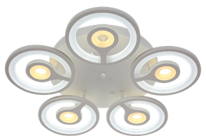 Decor 2015 140W white, Управляемый светодиодный светильник, 3000-6500К, Ø550х120мм Max Light Decor 2015 140W white