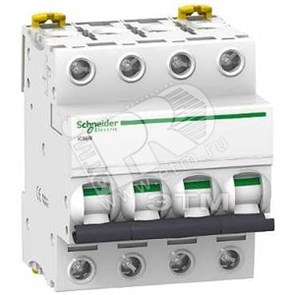A9F79463 Acti 9 Выключатель автоматический 4п 63А С iC60N 6кА Schneider Electric  A9F79463