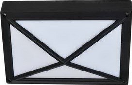 Ecola GX53 LED B4157S светильник накладной IP65 матовый Прямоугольник/Пирамида алюмин. 2*GX53 Черный FB53PSECS