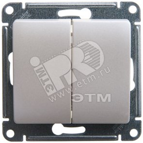 GSL000651 Glossa Механизм двухклавишного выключателя (сх.5), перламутр (уп.20шт.) Schneider Electric GSL000651