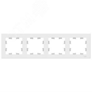 ATN001304 AtlasDesign Рамка 4 поста универсальная, лотос (уп.5шт.) Systeme Electric (Россия) ATN001304
