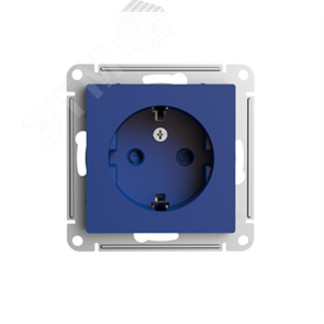 ATN001145 AtlasDesign Механизм розетки с заземлением и шторками, аквамарин (уп.5шт.) Systeme Electric (Россия)  ATN001145