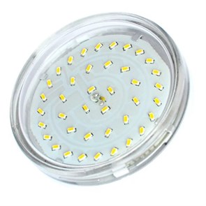 T5TV42ELC Ecola Light GX53 LED 4,2W Tablet 220V 4200K Лампа св/д прозрачное стекло (уп.100шт.) T5TV42ELC