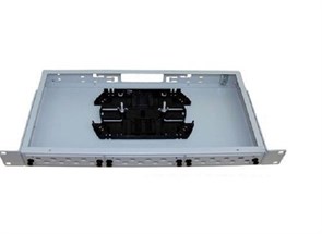 CCB-034-8FC Оптический кросс стоечный 19" КРС-16/8-FC(ST), стальной, комплектация 8-FC/UPC (адаптеры, пигтейлы, КДЗС, сплайс кассета) ОптКом ООО CCB-034-8FC