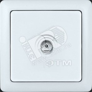 RAT-1S3-B «ХИТ» Розетка TV  с/у оконечная белая (уп.120шт.) Schneider Electric RAT-1S3-B