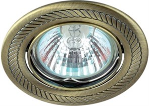 L6159 СПОТ ВСТР GU10X50W БРОНЗА В КОМПЛ PowerLight 715487