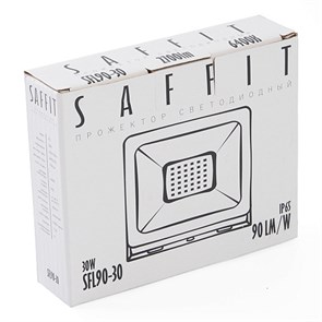 55065 SFL90-30, 2835SMD, 30W 6400K AC230V/50Hz IP65, черный в компактном корпусе Прожектор светодиодный FERON 55065