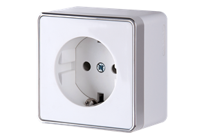WL15-02-02 белый Gallant Розетка с заземлением и шторками (уп.10шт.) Werkel™ a036766