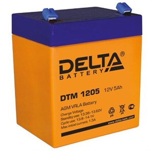 DTM1205 Аккумулятор 12В/5 А/ч DELTA (Китай) DTM1205