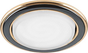 29482 DL53 15W 230V GX53, двухцветный титан-золото, без лампы Светильник встраиваемый (уп.10/50шт.) FERON (Китай) 29482