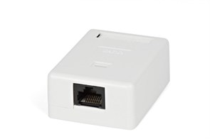 SB1-1-8P8C-C5e-WH/SB2-1-8P8C-C5e-WH Розетка компьютерная RJ-45(8P8C), Cat.5е, 1 гнездо, внешняя, Dual IDC Hyperline 430230