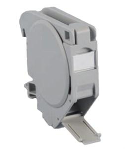 FP-IE-DIN-KJ-1A-GY Крепление для Keystone Jack на DIN-рейку, с бок. крышками, шир. 21мм Hyperline FP-IE-DIN-KJ-1A-GY