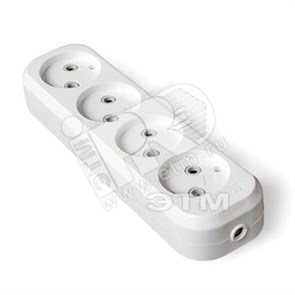 E204 Колодка удлинителя 4 поста без заземления (уп.100шт.) UNIVersal (Китай) E204
