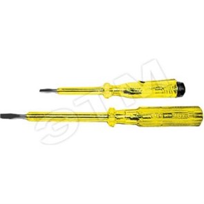 56519 Отвертка индикаторная желтая ручка 190мм (уп.12шт.) FIT (Китай) 56519