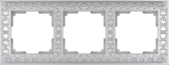 WL07-Frame-03 Antic Рамка на 3 поста жемчужный (уп.10шт.) WERKEL a031784-2