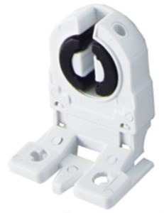 SQ0351-0012 Патрон G13 поликарбонат втычной стоечный (крепление на защелки) (уп.100шт.) TDM SQ0351-0012