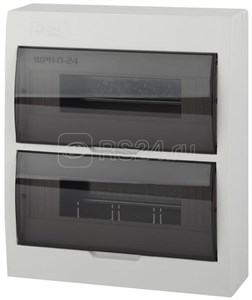 Б0041528 SIMPLE Бокс ЩРН-П-24 модулей навесной пластик с дымчатой прозрачной дверцей IP41 (уп.10шт.) ЭРА (Китай) Б0041528