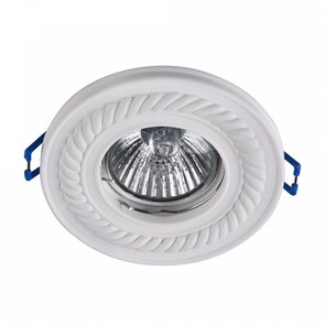 DL283-1-01-W Коллекция Downlight серия Gyps Classic Светильник встраиваемый белый Maytoni Elegant DL283-1-01-W