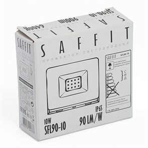 55070 SFL90-10, 2835SMD, 10W 6400K AC230V/50Hz IP65, белый в компактном корпусе Прожектор светодиодный FERON 55070