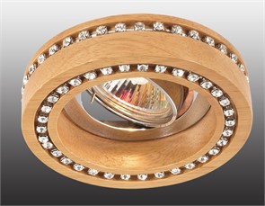 369842 NT14 044 светлое дерево/хрусталь Встраиваемый IP20 GX5.3 50W 12V FABLE 717038