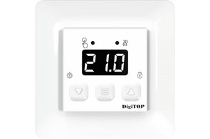 TS-1F Терморегулятор встраиваемый, цифровой, белый DigiTOP® (Россия) TS-1F