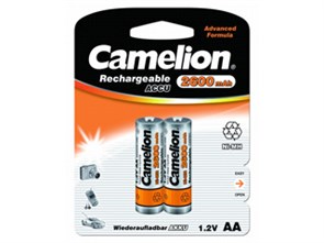 NH-AA2600BP2 Аккумулятор Ni-Mh AA 1,2В 2600mAh, блистер 2шт. ВЫВЕДЕНЫ ИЗ АССОРТИМЕНТА NH-AA2600BP2