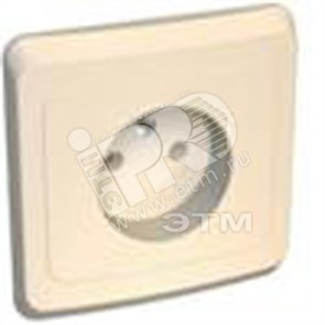 PC 16-001K ЭТЮД Розетка 1 гнездо без заземления бежевая (уп.20шт.) Schneider Electric PC16-001K