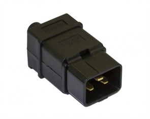 CON-IEC320C20 Разъем IEC 60320 C20 220В 16A на кабель, контакты на винтах (плоские выступающие штыревые контакты в пластиковом обрамлении) Hyperline CON-IEC320C20